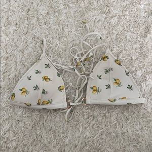 Pacsun LA Hearts lemon bikini top